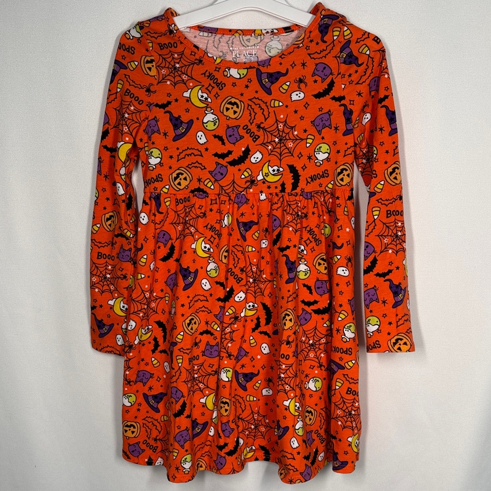 💜3/$15 Children’s Place Halloween Themed Orange Dress